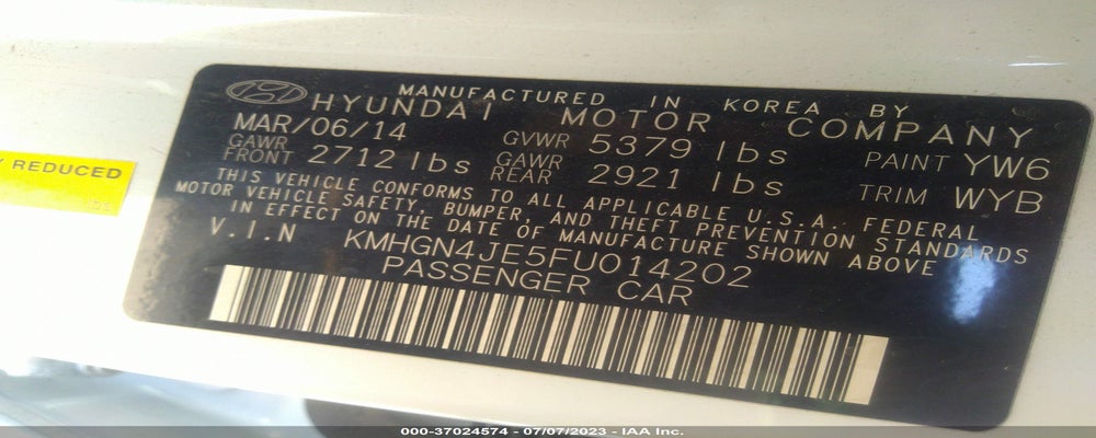 KMHGN4JE5FU014202 2015 HYUNDAI GENESIS photo no. 9