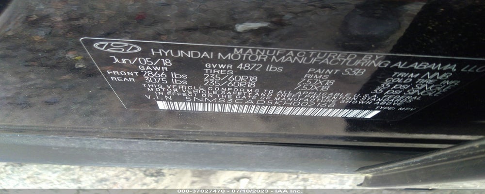 5NMS3CAD5KH002168 2019 HYUNDAI SANTA FE photo no. 9