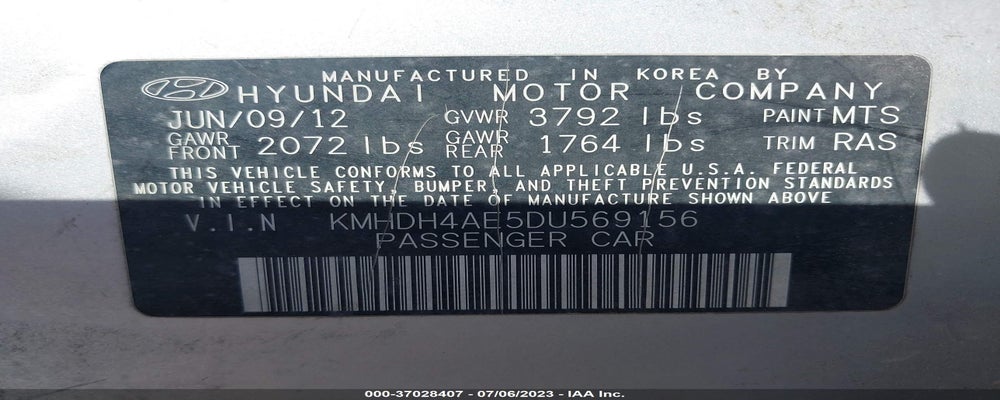 KMHDH4AE5DU569156 2013 HYUNDAI ELANTRA photo no. 9