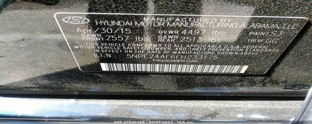 5NPE24AF6FH233175 2015 HYUNDAI SONATA photo no. 9