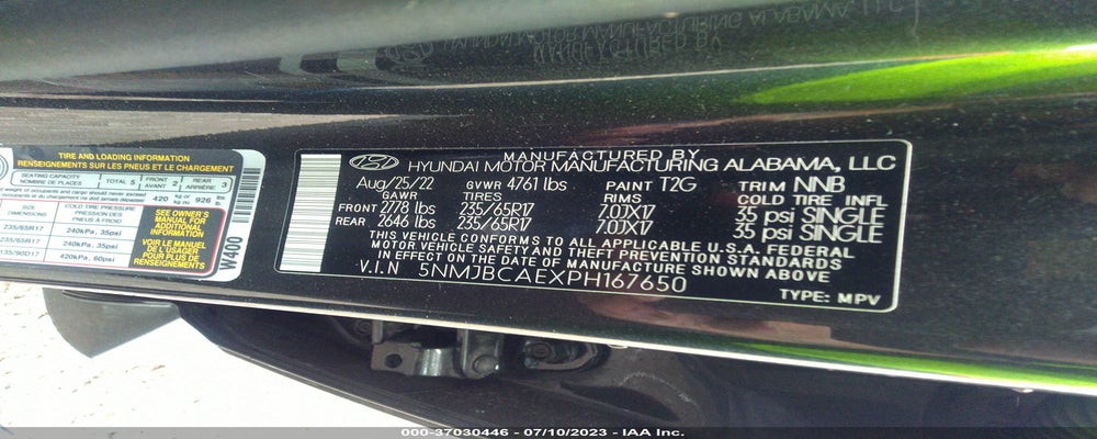 5NMJBCAEXPH167650 2023 HYUNDAI TUCSON photo no. 9