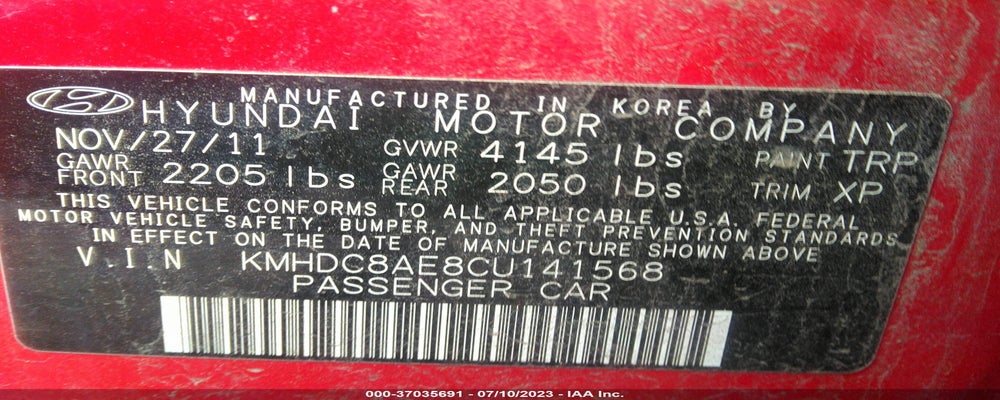 KMHDC8AE8CU141568 2012 HYUNDAI ELANTRA TOURING photo no. 9