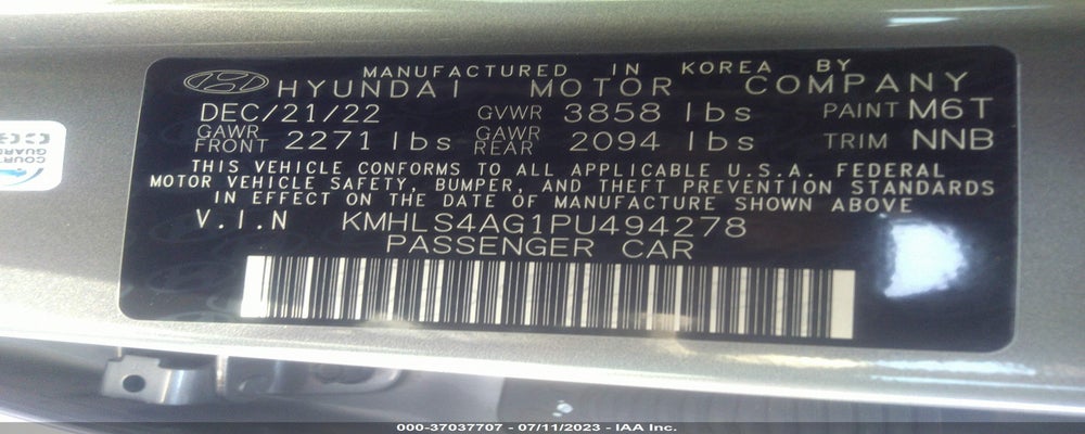 KMHLS4AG1PU494278 2023 HYUNDAI ELANTRA photo no. 9
