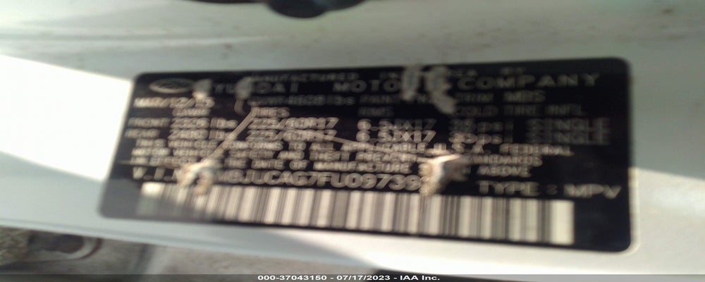 KM8JUCAG7FU097393 2015 HYUNDAI TUCSON photo no. 9