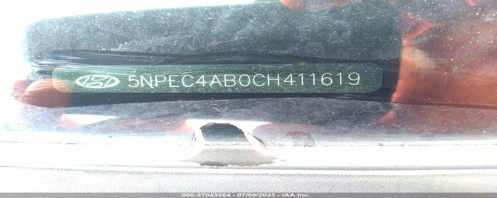 5NPEC4AB0CH411619 2012 HYUNDAI SONATA photo no. 9
