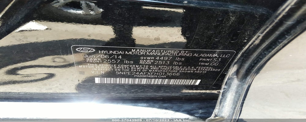5NPE24AFXFH013666 2015 HYUNDAI SONATA photo no. 9