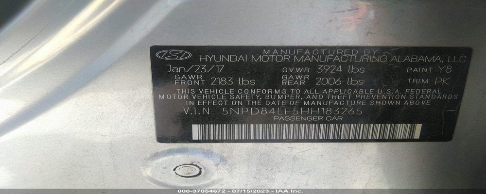 5NPD84LF5HH183265 2017 HYUNDAI ELANTRA photo no. 9