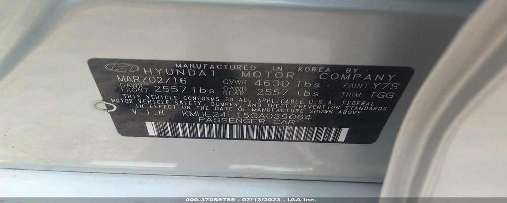 KMHE24L15GA039064 2016 HYUNDAI SONATA HYBRID photo no. 9