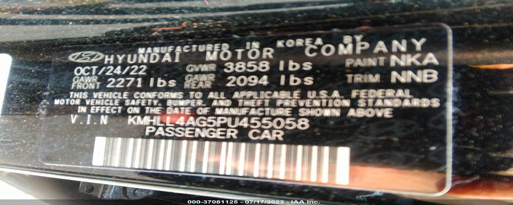 KMHLL4AG5PU455058 2023 HYUNDAI ELANTRA photo no. 9