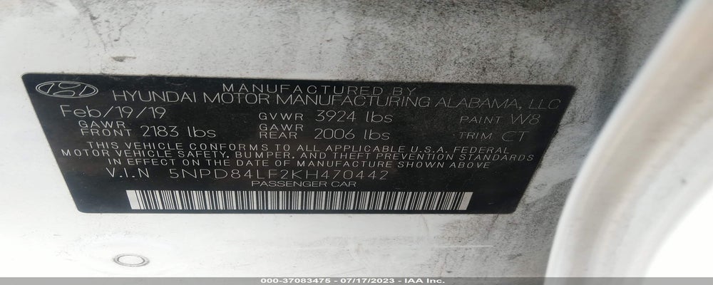 5NPD84LF2KH470442 2019 HYUNDAI ELANTRA photo no. 9