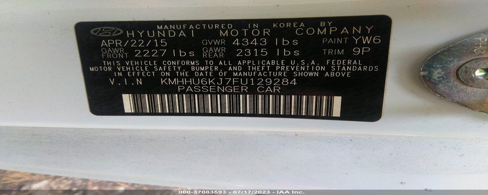 KMHHU6KJ7FU129284 2015 HYUNDAI GENESIS COUPE photo no. 9