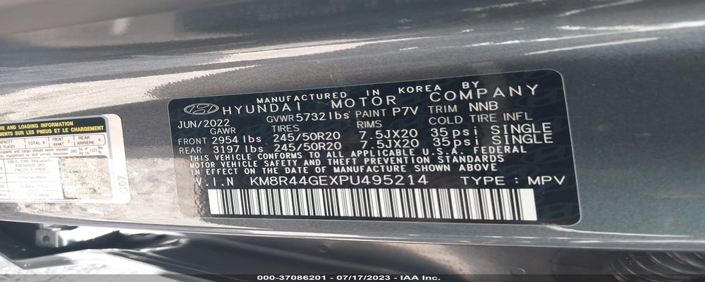 KM8R44GEXPU495214 2023 HYUNDAI PALISADE photo no. 9