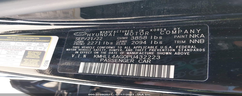 KMHLL4AG0PU432223 2023 HYUNDAI ELANTRA photo no. 9