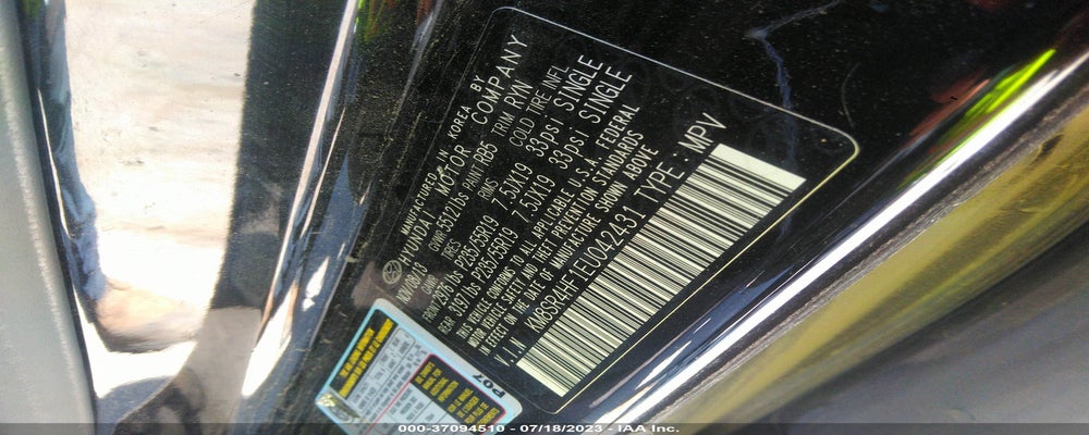 KM8SR4HF1EU042431 2014 HYUNDAI SANTA FE photo no. 9