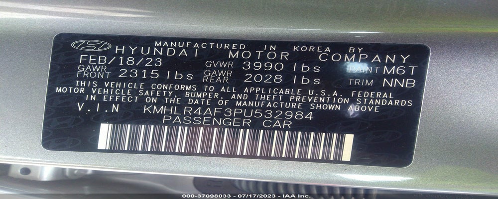 KMHLR4AF3PU532984 2023 HYUNDAI ELANTRA photo no. 9