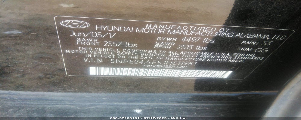 5NPE24AF5JH611981 2018 HYUNDAI SONATA photo no. 9