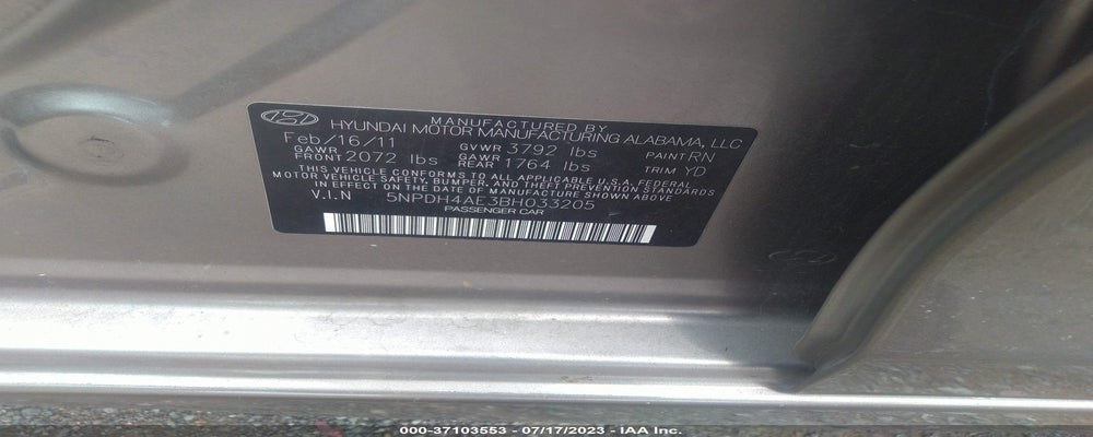 5NPDH4AE3BH033205 2011 HYUNDAI ELANTRA photo no. 9