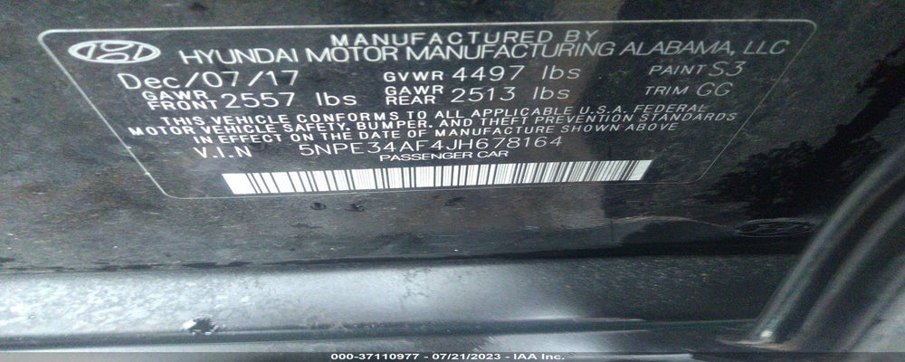 5NPE34AF4JH678164 2018 HYUNDAI SONATA photo no. 9