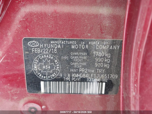 HYUNDAI ELANTRA SEL/VALUE/LIMITED - 9