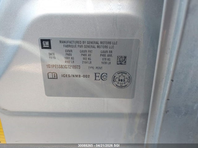 CHEVROLET CRUZE LIMITED LT - 9