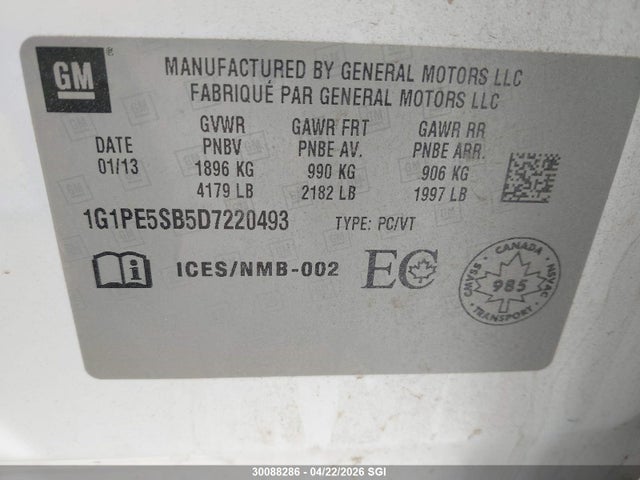 CHEVROLET CRUZE LT - 9