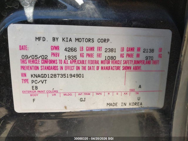 KIA OPTIMA LX/SE - 9