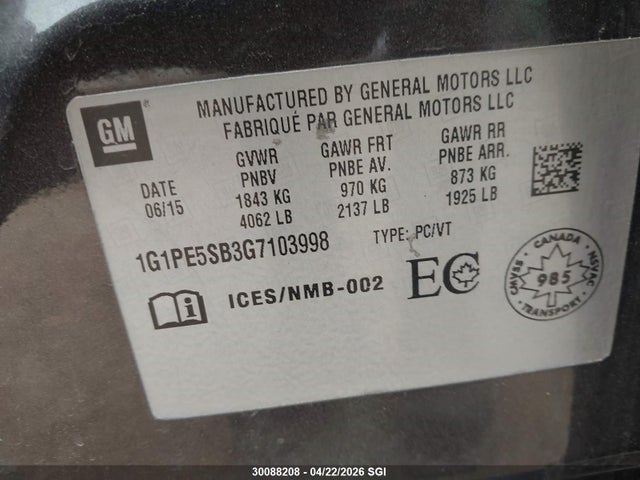 CHEVROLET CRUZE LIMITED LT - 9