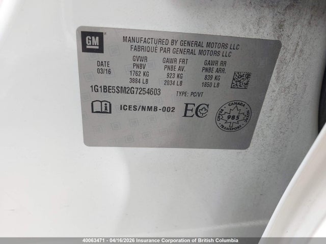 CHEVROLET CRUZE LT - 9