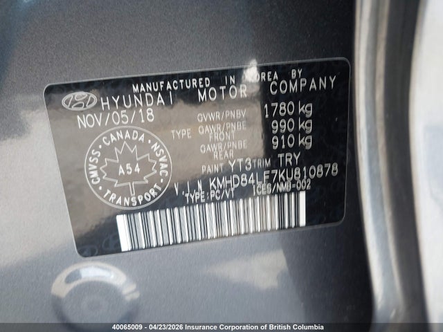 HYUNDAI ELANTRA SEL/VALUE/LIMITED - 9