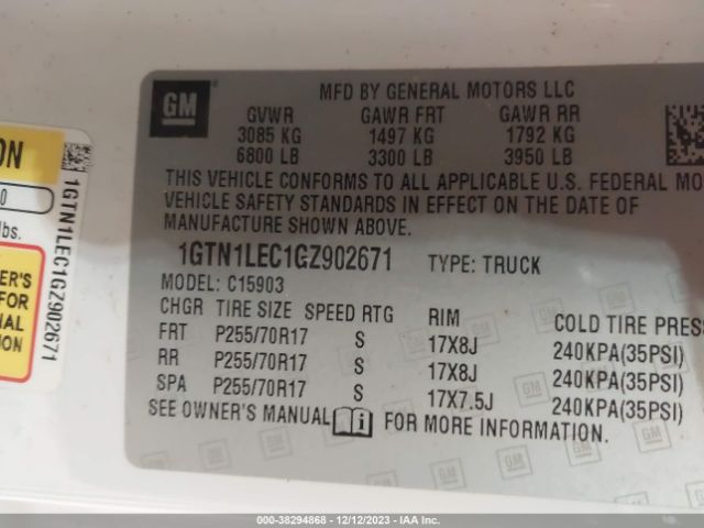 1GTN1LEC1GZ902671 | 2016 GM c sierra 1500