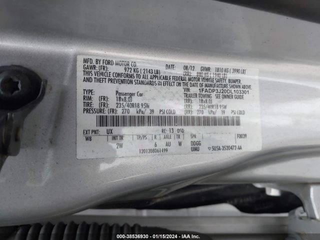 1FADP3J20DL103301 | 2013 Ford focus titanium