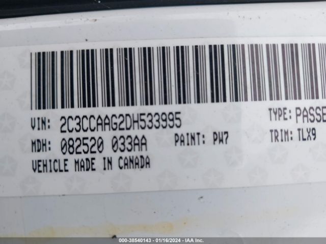 2C3CCAAG2DH533995 | 2013 Chrysler 300