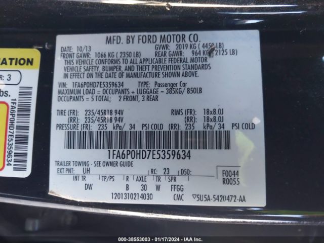 3C4NJDBB9JT432986 | 2014 Ford fusion se