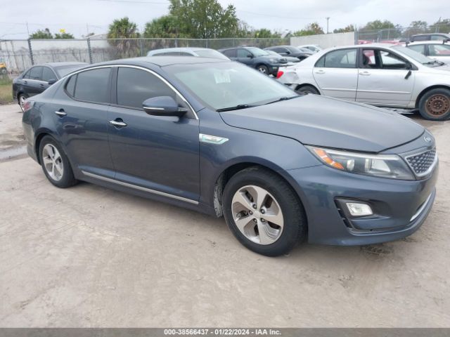 KNAGM4ADXE5075226 | 2014 KIA optima hybrid lx