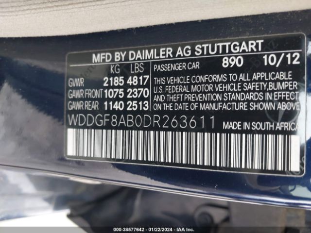 WDDGF8AB0DR263611 | 2013 MERCEDES-BENZ C 300 LUXURY 4MATIC/SPORT 4MATIC