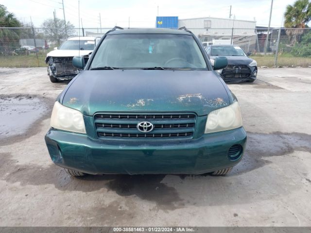 JTEGF21A910004626 | 2001 Toyota highlander v6 (a4)