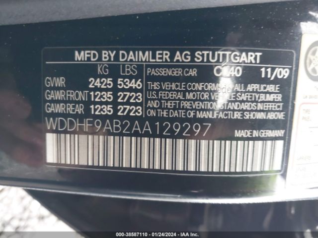 1GCEK19RXTE211253 | 2010 MERCEDES-BENZ E 550 4MATIC