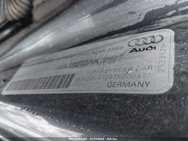 WAUMV44E67N000871 | 2007 Audi a8 l 4.2