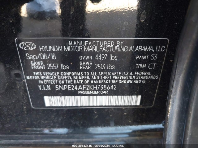 HYUNDAI SONATA SE - 9