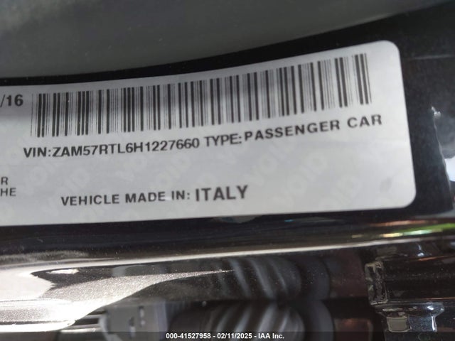 2017 Maserati Ghibli, VIN: ZAM57RTL6H1227660
