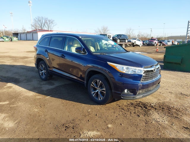 2016 TOYOTA HIGHLANDER XLE V6
