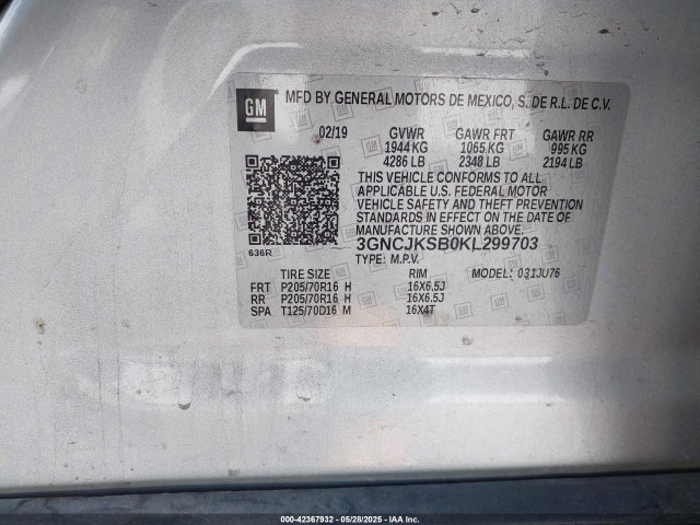 2019 CHEVROLET TRAX LS 9