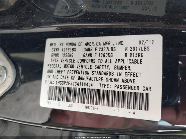 HONDA ACCORD 2.4 SE - 9