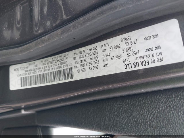 2018 DODGE DURANGO SXT RWD 9