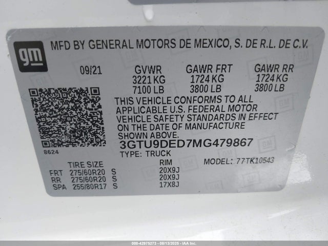 صورة 9 لـ 2021 GMC SIERRA 1500