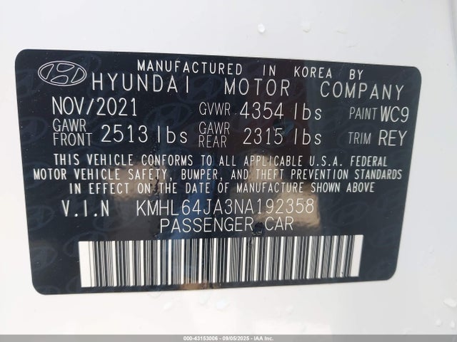 HYUNDAI SONATA SEL - 9