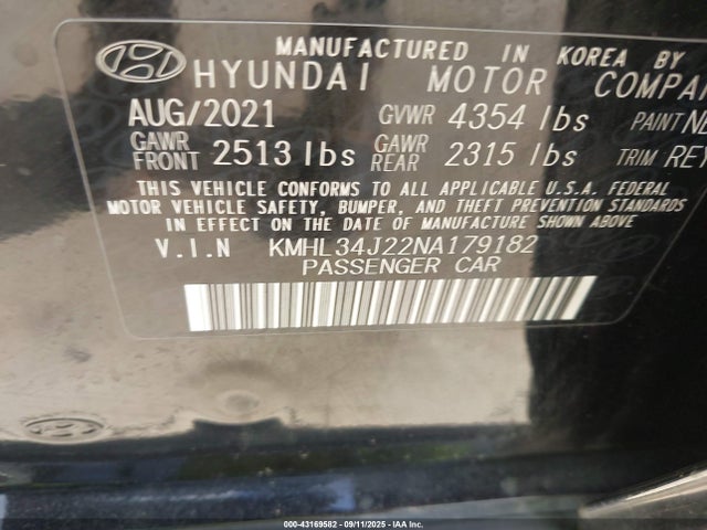 HYUNDAI SONATA LIMITED - 9