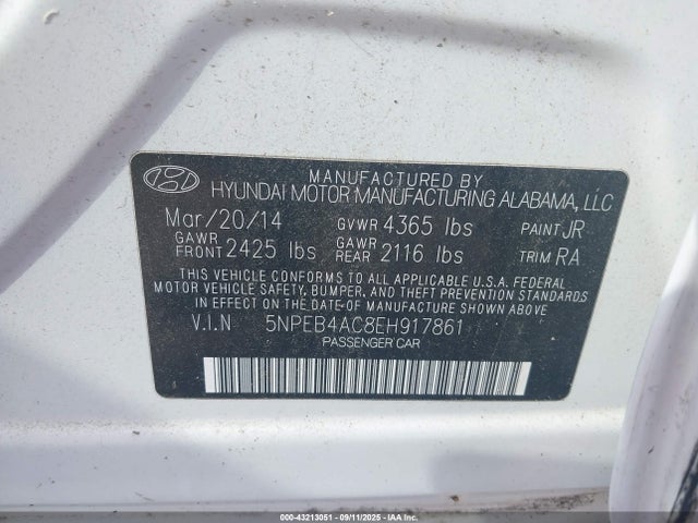 صورة 9 لـ 2014 Hyundai SONATA GLS