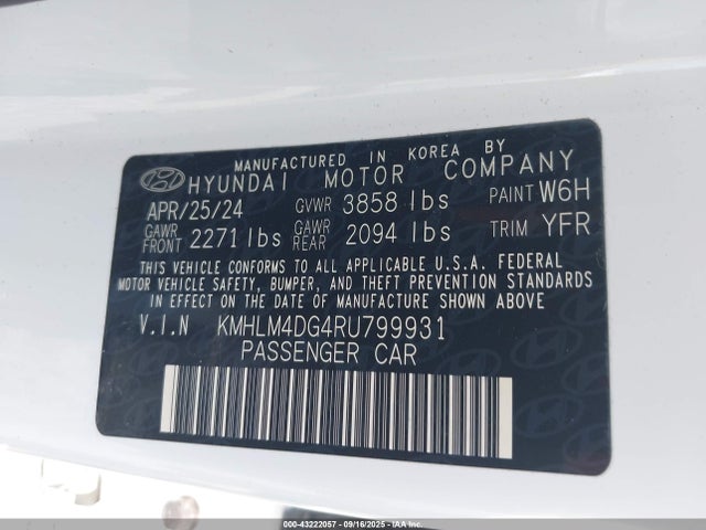 2024 Hyundai Elantra, VIN: KMHLM4DG4RU799931