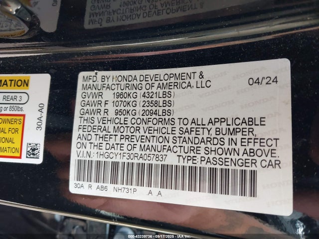صورة 9 لـ 2024 Honda ACCORD EX